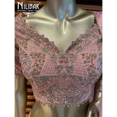Light Pink Silk Lehenga
