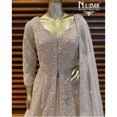 Ivory Net Lehenga