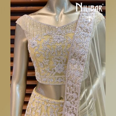 Lemon Net Lehenga