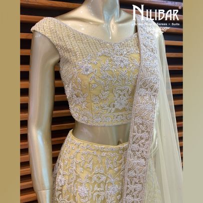 Lemon Net Lehenga