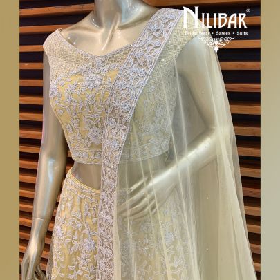 Lemon Net Lehenga