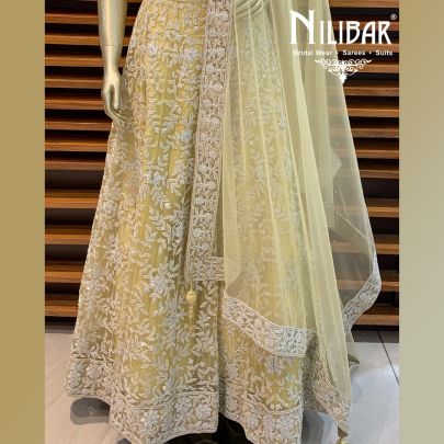 Lemon Net Lehenga