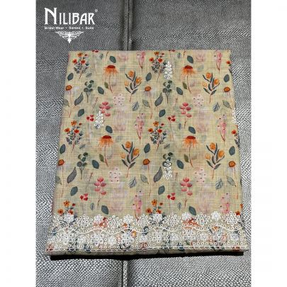 Pastel Yellow Kota Cotton Unstitched Suit