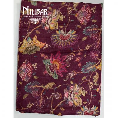 Mystic Pink Matka Silk Unstitched Suit