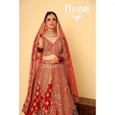 Red Silk Bridal Lehenga