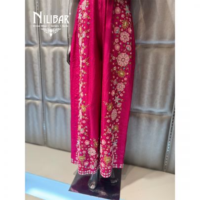 Hot Pink Silk Jumpsuit