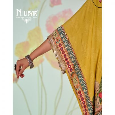 Yellow & Red Crepe Kaftan Shirt