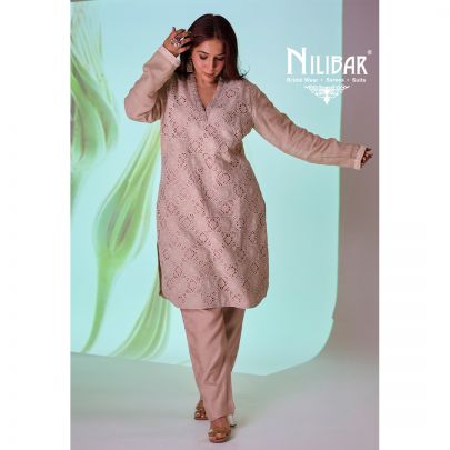 Beige Silk Kurta Set