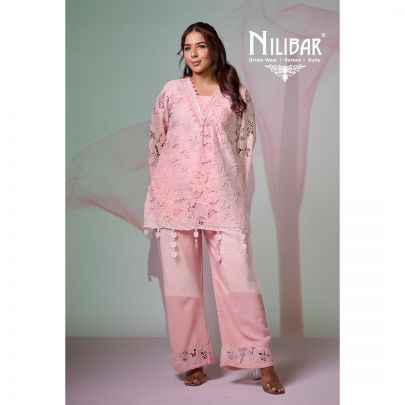 Peach Cotton Short Shirts Paired with Pants