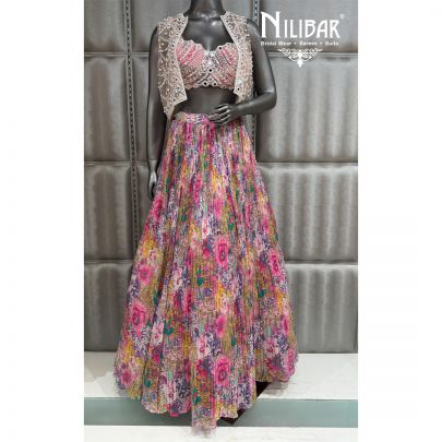 Chinnon Printed Multi Lehenga