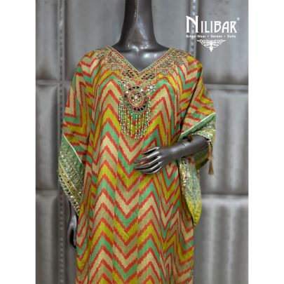 Green Crepe Embroidered Pant Suit