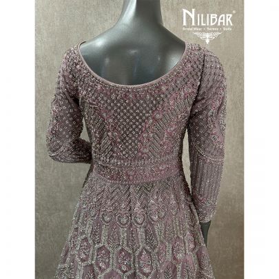Soft Pink long jacket upper comes with heavy lehenga