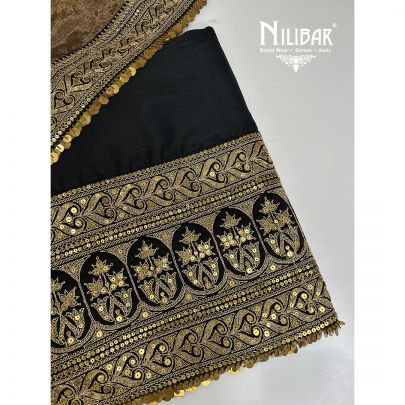 Black Silk Unstitched Suit