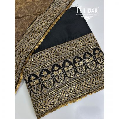 Black Silk Unstitched Suit