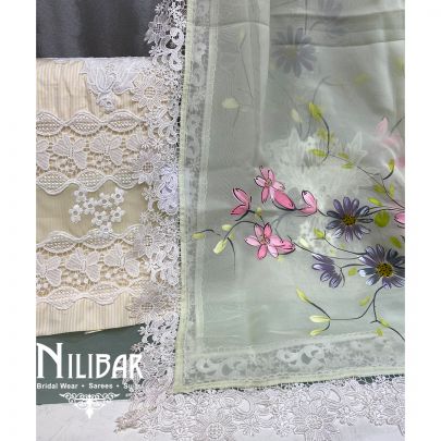 Pastel Yellow Pakistani Unstitched Suit