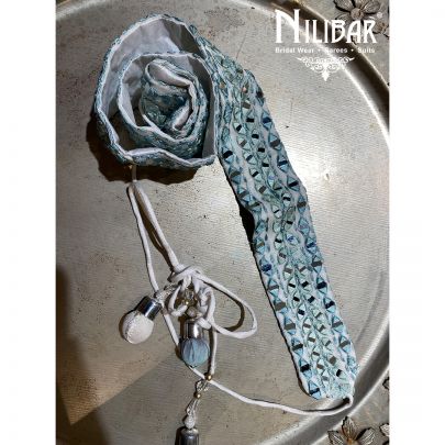 Sea Green Georgette Belt