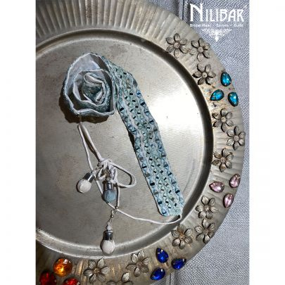 Sea Green Georgette Belt