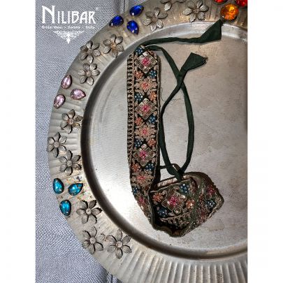 Bottle Green Micro Velvet Belt