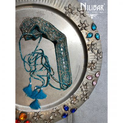 Cyan Georgette Belt