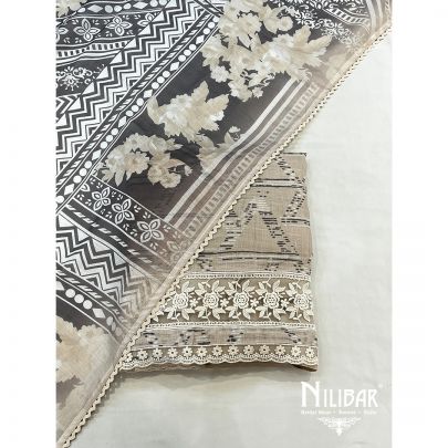 Off White Kota Cotton Unstitched Suit