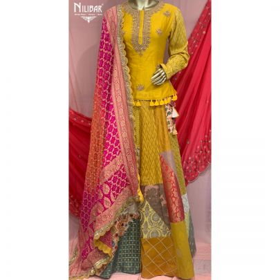 Mustard Silk Lehenga