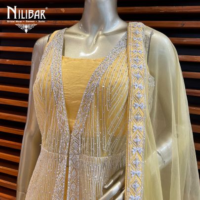 Yellow Silk and Net Lehenga