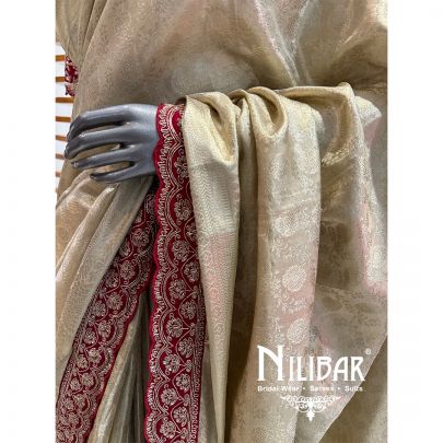 Red/Gold Kanjivaram Silk Embroidered Saree