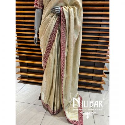 Red/Gold Kanjivaram Silk Embroidered Saree