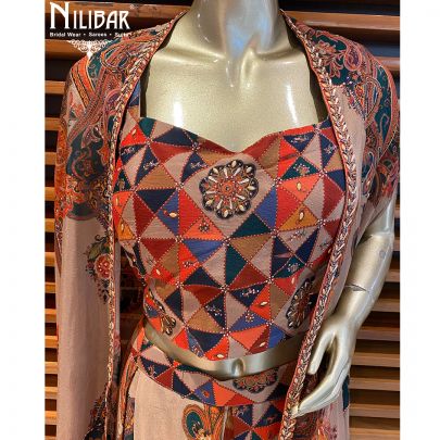 Tortilla Brown Chinon Jacket Style Suit