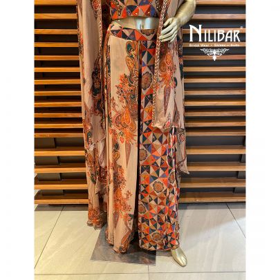 Tortilla Brown Chinon Jacket Style Suit