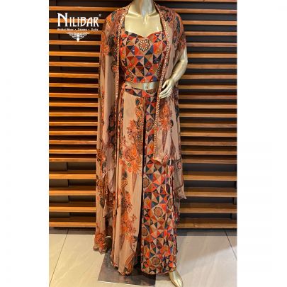 Tortilla Brown Chinon Jacket Style Suit
