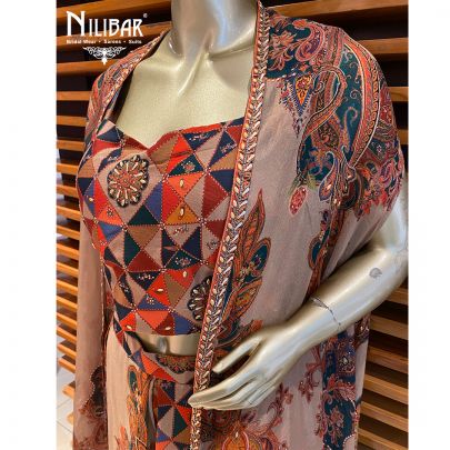 Tortilla Brown Chinon Jacket Style Suit