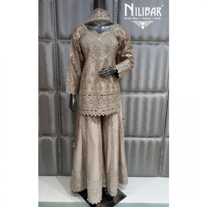Beige Silk Jaffa Pant