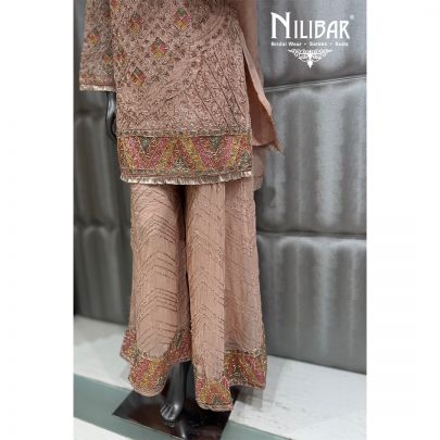 Peach Georgette Jaffa Pant