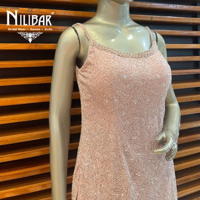 Baby Pink Georgette  Suit & pant set