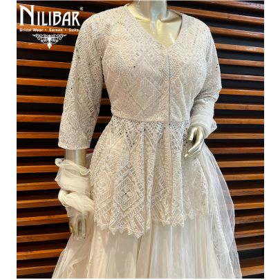White Net(Top) Organza (Skirt)