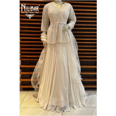 White Net(Top) Organza (Skirt)