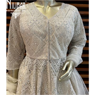 White Net(Top) Organza (Skirt)