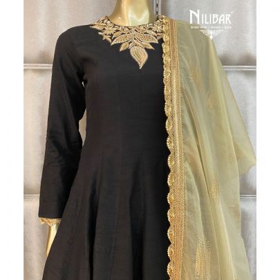 Black Silk Salwar Suit