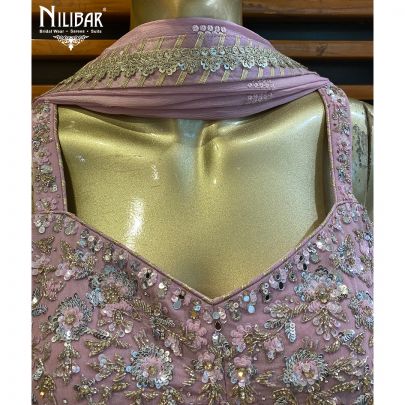 Light Purple Georgette Lehenga Set