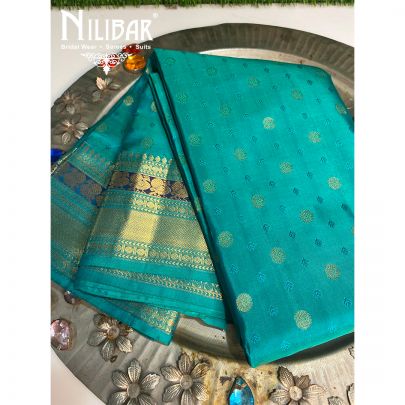 Rama Green Silk Kanjivaram Saree