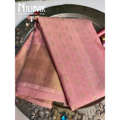 Pink Silk Kanjivaram Saree