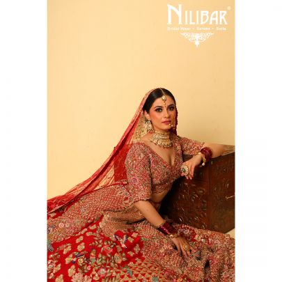 Red Silk Bridal Lehenga