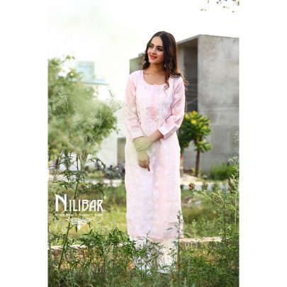 Light Pink Cotton Kurti