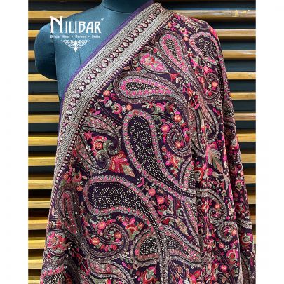 Wine Georgette Dupatta