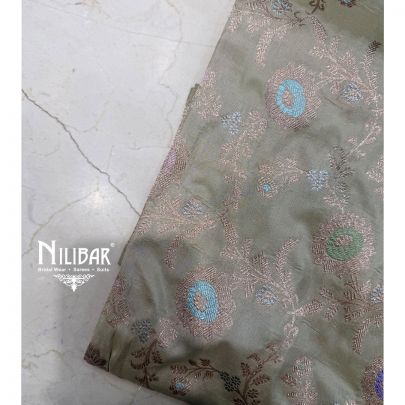 Pista Green Banarasi Silk Saree