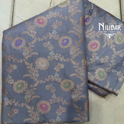 Lavender Banarasi Silk Saree