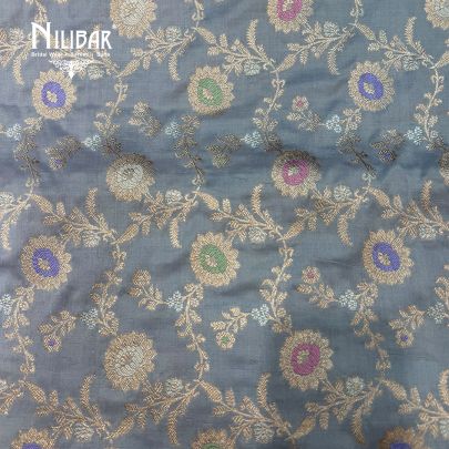 Lavender Banarasi Silk Saree