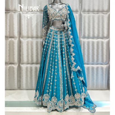 Turquoise Blue Lehenga