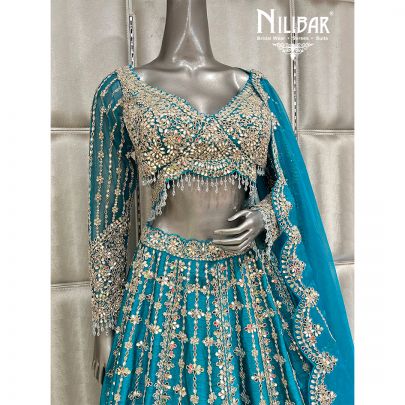 Turquoise Blue Lehenga